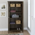 thumbnail image 4 of Pemberly Row Armoire de Rangement Haute avec Portes en Brun Cendré - Bois d'Ingénierie, 4 of 7