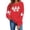 X99-NSLGXD Red Halloween Sweatshirt for Women, variant on NSLGXD Womens Halloween Sweatshirts Spooky Ghost Graphic Pullovers Soft Loose Fit Round Neck Long Sleeve Shirt Tops Halloween Clothes
