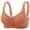 Watermelon Red, variant on Women’s Front Closure Wireless Bra, Adjustable Strap Lace Trim Everyday Comfort Support Bra Pink XXXXL