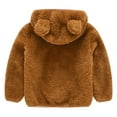 thumbnail image 6 of TIHLMK Baby Outerwear Toddler Baby Winter Jacket Cotton Windproof Warm Winter Coats Cute Hooded Jacket Plush Cute Bear Ears, 6 of 6