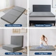 thumbnail image 3 of Hcore 4 Inch Tri Folding Memory Foam Mattress, Portable Guest Bed, Twin XL Tri-Fold Mattress with Storage Bag, 3 of 7