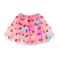 thumbnail image 7 of XIAOCHA Women Heart LED Light-Up Tutu Skirt Elastic Waist Layered Glitter Tulle Mini Skirt Party Festival Dance Wear Skirt, 7 of 7
