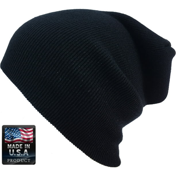 Plain Skully High Quality Made In Usa Winter Beanie Hat Walmart Com Walmart Com