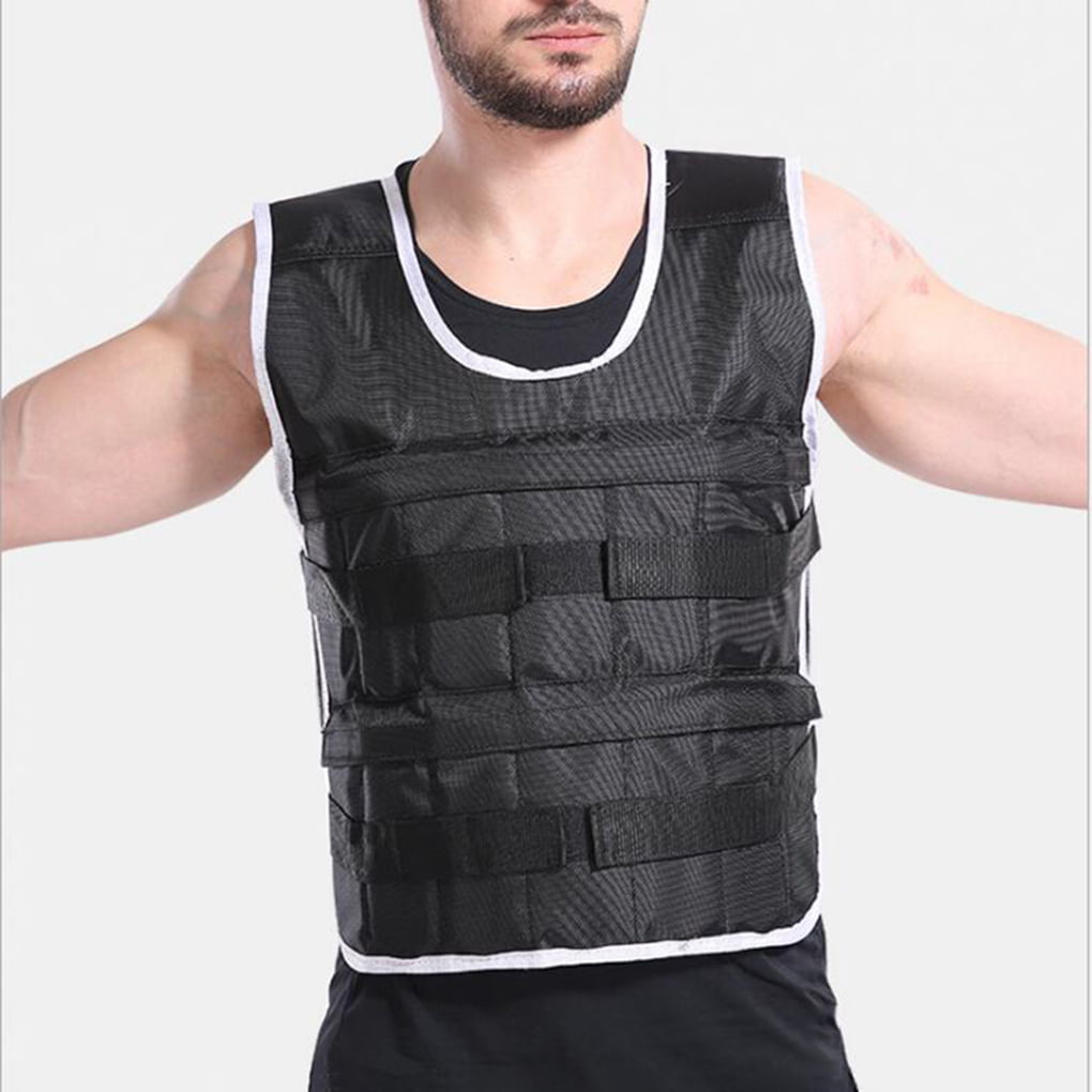 20kg Adjustable Weighted Workout Vest Fitness Training Empty Waistcoat Boxing 