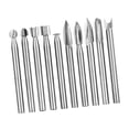 thumbnail image 3 of Langgg 10 Pieces Wood Carving Bit for Versatile Model Making Engraving Tools Rotary, 3 of 6
