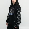 thumbnail image 5 of Bleach Rukia Long Sleeve Black Hooded Sweatshirt-XS, 5 of 7