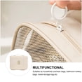 thumbnail image 3 of IFANLANDOR 1Ud Bolsa De Maquillaje Plegable Beige Con Gancho Y Visible Para Viaje, 3 of 8