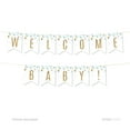 thumbnail image 1 of Baby Blue Gold Glitter Baby Shower Party Pennant Banner, 1 of 3