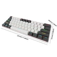thumbnail image 3 of Teclado mecánico RGB de 61 teclas, teclado portátil GK023 con cable para jugadores, para PC y portátil, 3 of 6