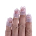 thumbnail image 4 of 12 Pcs Thin Medium Celluloid Guitar Thumb Picks Finger Cap Protect Fingers for Splicing Line Pressing Elastic Ukulele Finger Hat WHITE, 4 of 6