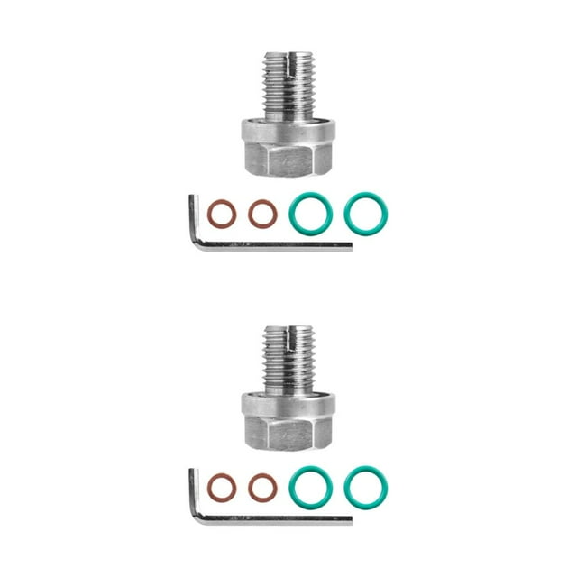 Thinsony 1/2/3/5 Thread Repair Kit - 304 Stainless Steel For Easy Installation Stainless Steel Self Tapping Oil Plug Easy To Repair M12.1X1.5 2PCS