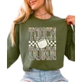 thumbnail image 5 of Camo Touchdown Sweatshirt for Men Women & Teens Trendy Football Game Day Crewneck Fan Gift Army Green Sweatshirt Adult Large, 5 of 7