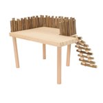 Petit animal de compagnie aire de jeux, hamster plate-forme Escalade stable polyvalente repose décoratif d'échelle flexible pour l'ours doré