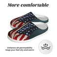 thumbnail image 6 of Lsque American Flag Pattern Womens Comfort Cotton on Scuff With Memory Foam and Anti-skid Sole Slipper-40/41, 6 of 7
