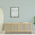thumbnail image 4 of Stupell Industries Welcome to the Beach Blue Aqua and White Planked Look Sign Luster Gray Framed Floating Canvas Wall Art, 24x30, by Jennifer Pugh, 4 of 5