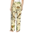 thumbnail image 3 of Picia Cartoon Dinosaurs Womens Soft Woven Cotton Elastic Waistband Sleep Pajama Pant Lounge Sleep Pant With Pockets And Drawstring-Small, 3 of 9
