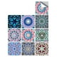 thumbnail image 4 of Azulejo de pared Vinilo Flor Etiqueta de pared Mural Calcomanía para azulejos Etiqueta autoadhesiva impermeable para azulejos, MZ-2-101, Grande seitruly HA002473-123, 4 of 6