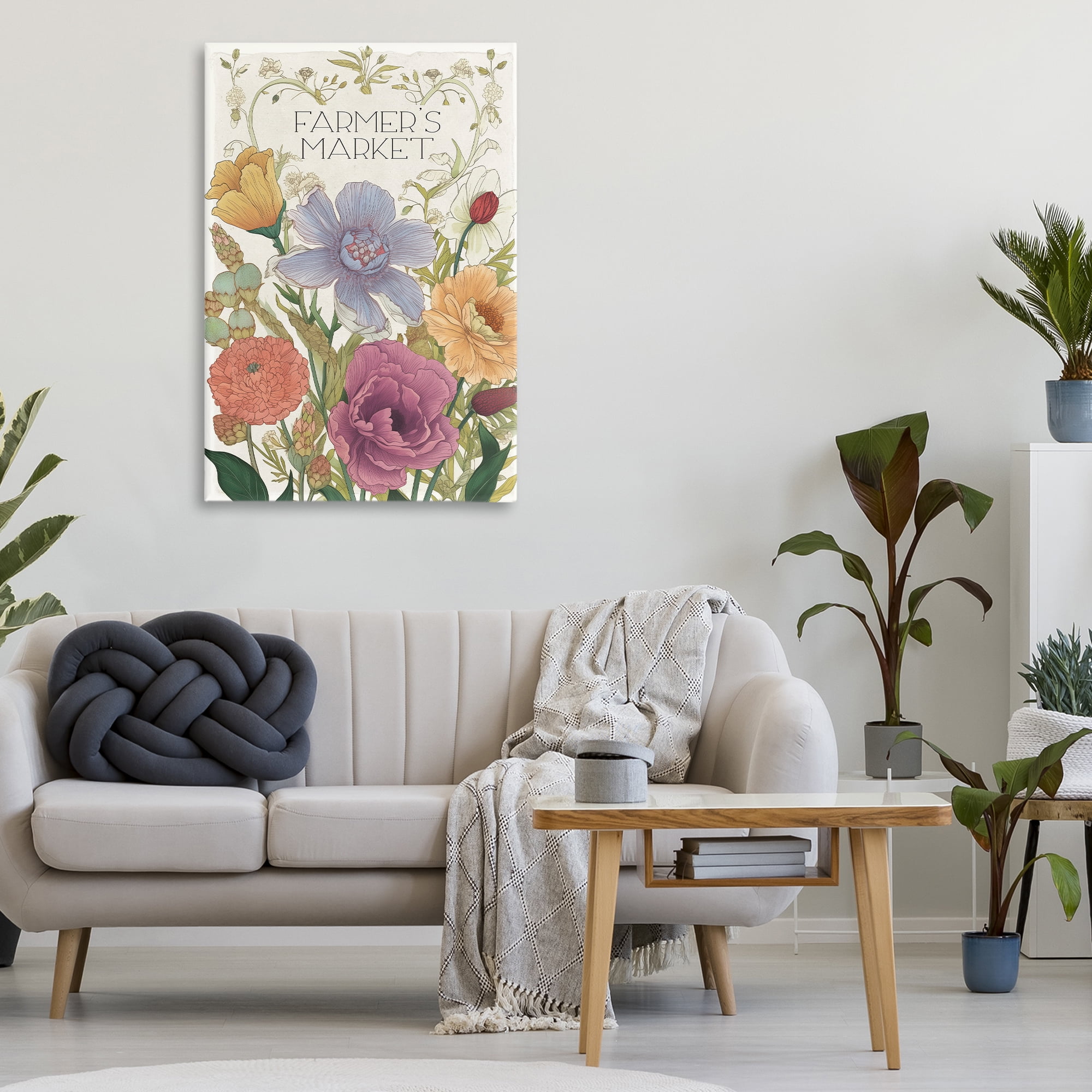 Vintage Farmer's Market Garden Canvas Wall Art, design by Sasha