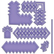 Spellbinders Shapeabilities Cut, Fold & Tuck Dies-Diamond Strips & Accents