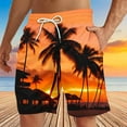 thumbnail image 2 of Men's Athletic Shorts Printed Drawstring Casual Trouser Pants with Pocket 1 Pc, 2 of 5