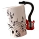 thumbnail image 4 of Taza de café de cerámica creativa con diseño de músico, taza de té y bebidas Guitarra roja, 4 of 8