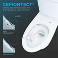 thumbnail image 5 of TOTO® Aquia IV® Arc Two-Piece Elongated Dual Flush 1.28 and 0.9 GPF Universal Height Toilet with CEFIONTECT®, WASHLET®+ Ready, Cotton White - MS448124CEMFGN#01, 5 of 13