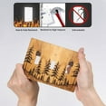 thumbnail image 5 of Sunyuer Pine Tree Wood Decorative Wall Plate, 3 Gang Triple Toggle Outlet Cover Decorative Switch Plate for Kitchen Bathroom Bedroom, Mid Size 4.5x6.38 Inch, 5 of 7