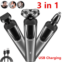 Sluting 3-In-1 Men's Professional Multi-function Cheek Beard Trimmer Men Nose Hair Cutting Barber Shaver Machine