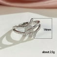 thumbnail image 2 of EOEMY 925 Silver Filled Ring Women Elegant Sparkly Cz Zircon Party Jewelry Sz 6-10-6, 2 of 5
