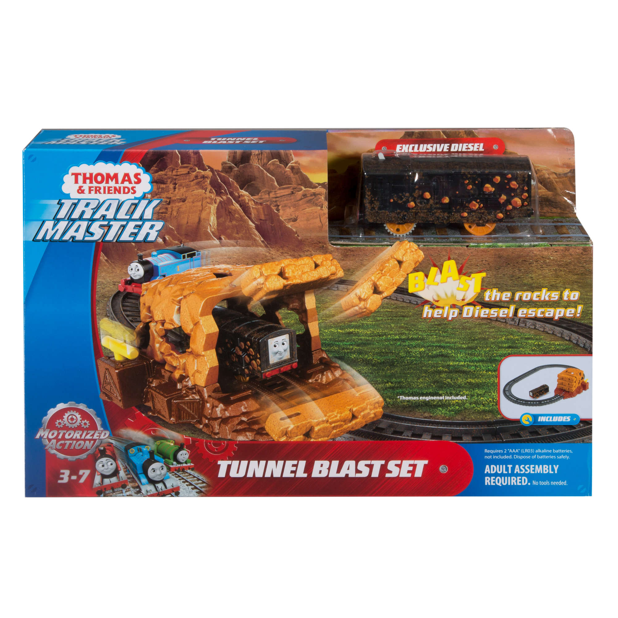 Thomas & Friends TrackMaster Tunnel Blast Set with Exclusive Motorized Diesel Train Engine - image 4 of 10