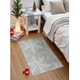 thumbnail image 2 of Snowflake Entryway Rug- 2x3 Small Rug Ultra-Thin Soft Kitchen Rugs Non Slip Indoor Door Mat, Rubber Backing Throw Carpet Washable Rugs for Entryway Bathroom Bedroom(2x3ft,Grey), 2 of 6