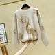 thumbnail image 5 of Suéteres de punto holgados para mujer, ropa de punto informal cálida, camisetas suaves que combinan con todo, otoño e invierno, Navidad y Año Nuevo, 5 of 5