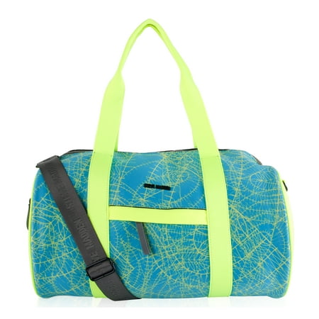 Steve Madden Bnelly Neoprene Active Gym Duffle Bag Citron Multi