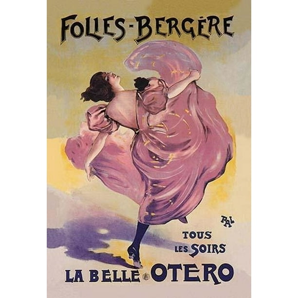 La Belle Otero Folies Bergere Poster Print By Jean De Paleologu 18 X 24 Walmart Com Walmart Com