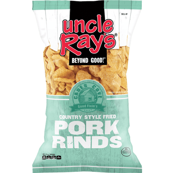 Uncle Ray's Regular Pork Rinds, 2.29 oz (Pack of 12)
