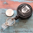 thumbnail image 6 of Heavy Duty Retractable I'd Badge Holder Keychain Reel - Strong Polycarbonate Plastic Case with Metal Swivel Belt Clip, Key Ring & Vinyl Strap Clip for Multiple Keys & Badges by Specialist ID (Black), 6 of 7