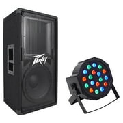 Peavey PV112 12" Two Way 800w Pro Audio Live Sound Speaker+Par Can Wash Light