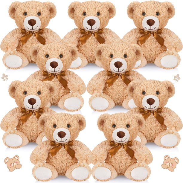 Peluches Hyden Bears, 14 pulgadas, 9 unidades, regalo, color marrón claro