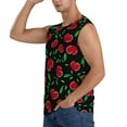 thumbnail image 3 of Balery Cherry Men's Sleeveless Muscle Shirts Workout Tank Top, Moisture Wicking, Odor Protection-Large, 3 of 8