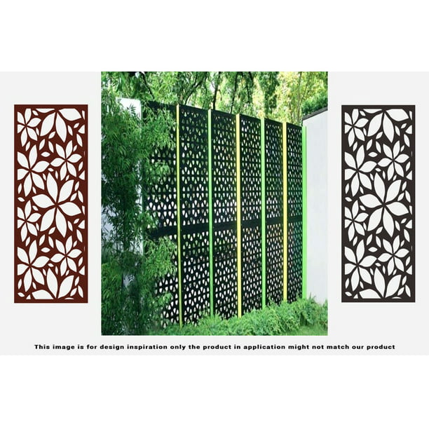 Screen Fence Metal Tree Wall Art, Outdoor Panel Screen
