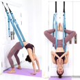 thumbnail image 5 of Blue Yoga Stretching Strap for Door, Adjustable Flexibility Trainer for Legs Waist Back, Home Workout Stretch Band with Soft Fabric, Fitness Equipment for Fitness Gymnastics Aerial, Gift for Women, 5 of 9
