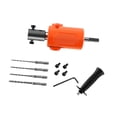 thumbnail image 4 of Adaptador de taladro eléctrico a martillo con herramientas de fijación de brocas Conjunto de 4 bits, 4 of 9