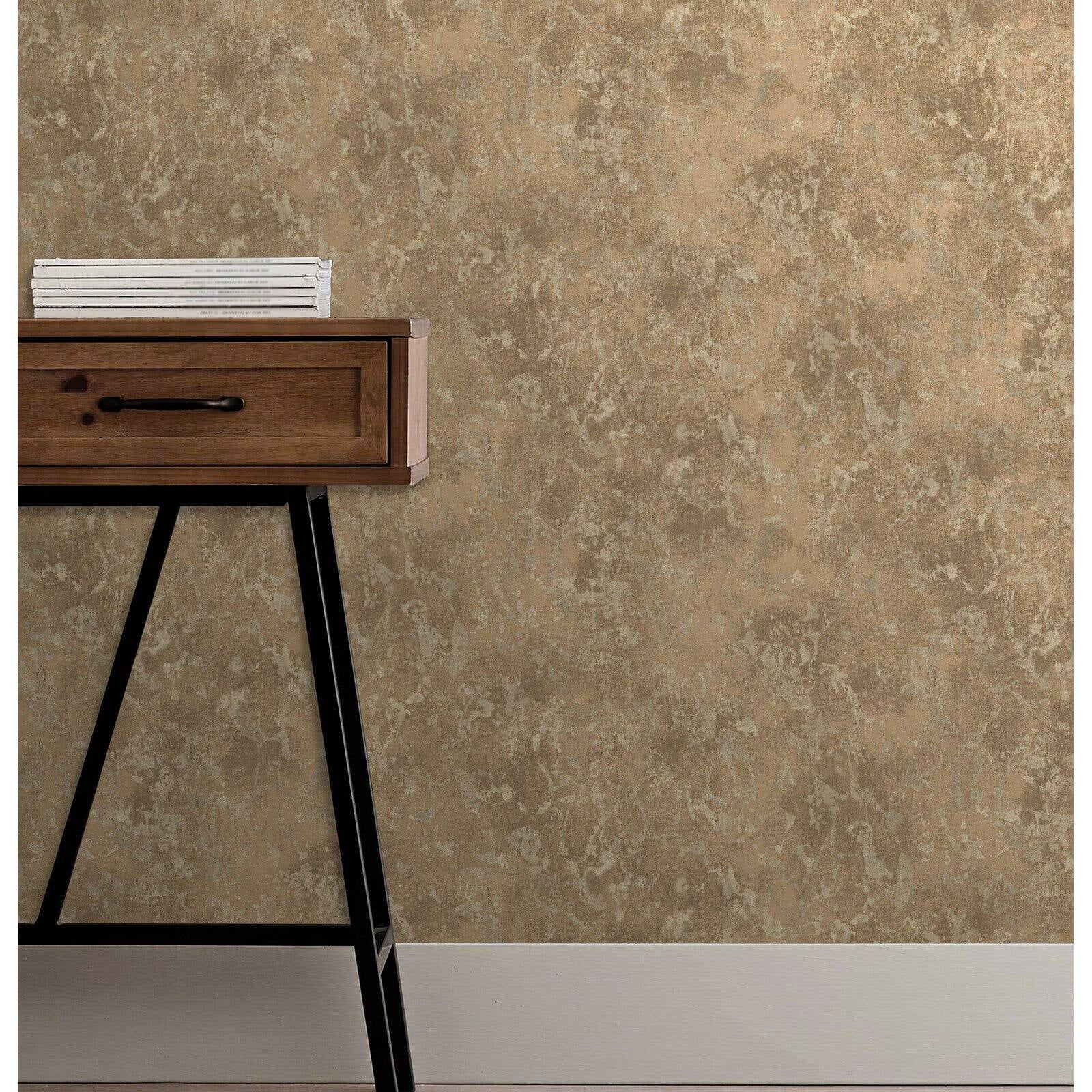 Fine Decor Imogen Beige Faux Marble Unpasted Nonwoven Wallpaper, 20.5-in by 33-ft, 56.4 sq. ft.