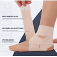thumbnail image 2 of Ultra-Thin Ankle Brace for Men & Women, Ankle Compression Sleeve Adjustable Ankle Wraps Support for Plantar Fasciitis, Achilles Tendonitis, Ligament Stability, Ankle Sprain Pain Relief, Pink, 2 of 5