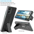 thumbnail image 3 of For Moto G Play 5G 2024 Case, Motorola Moto G Play 5G 2024 Phone Case Rugged with Belt Clip Holster and Built-in Kickstand, eBizWare Heavy Duty Shockproof Full Body Protective Cover - Black, 3 of 10