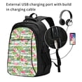 thumbnail image 2 of Pofeuu Tropical Flamingo Print Storage Laptop Backpack with USB Charging Port[Water Resistant] College Computer Bookbag Fits, 2 of 7