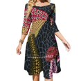 thumbnail image 1 of Vestido acampanado con nudo de corazón y diseño de moda, vestido holgado de talla grande de Kusama Yayoi, 1 of 6