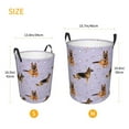 thumbnail image 4 of Uemuo German Shepherd Dog Pattern Circular Laundry Hamper Basket with handles,Collapsible laundry basket,Large capacity laundry hamper,Laundry Organizer-, 4 of 8