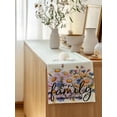thumbnail image 5 of Table Runner 60 Inches Long for Kitchen Dining, Spring Flowers Dresser Scarf Farmhouse, Dining Table Decorations for Wedding/Parties, Country Watercolor Wildflowers Herbs 13 x 60 In, 5 of 8