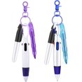 thumbnail image 1 of FYBTOF Mini Highlighter Nurse Pen Set for Badge Christmas Nurse Gifts Include 2 Nursing Keychain Clip,2 Tip Highlighter, 2 Permanent Marker Pen and 2 Retractable Ball Pen (Blue,Purple)-1025, 1 of 5